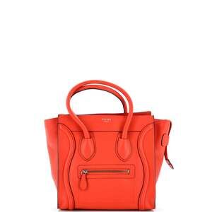 Celine Luggage Bag Grainy Leather Micro #233094C10B